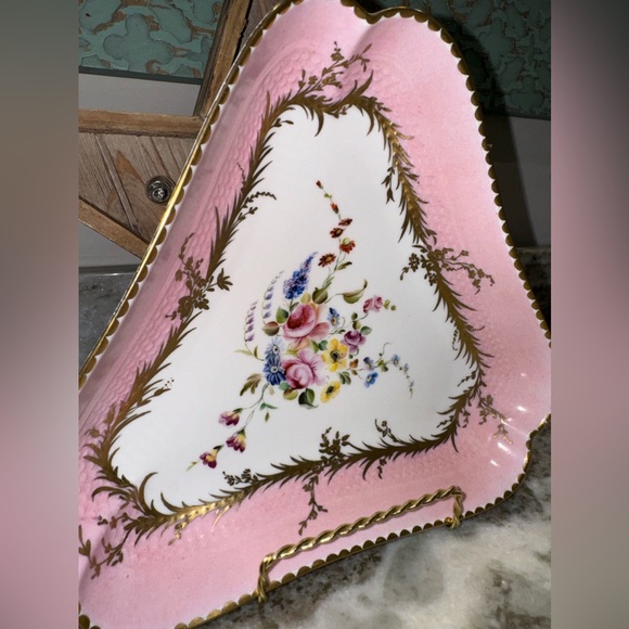 AK Kaiser Porcelain Hand Painted Floral Vanity Dish - Picture 7 of 8